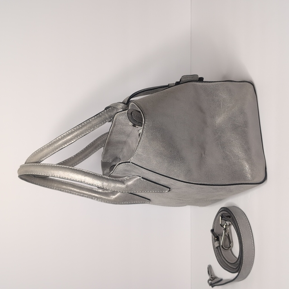 Kennel & Schmenger Silver Studded Satchel - Picture 4 of 13